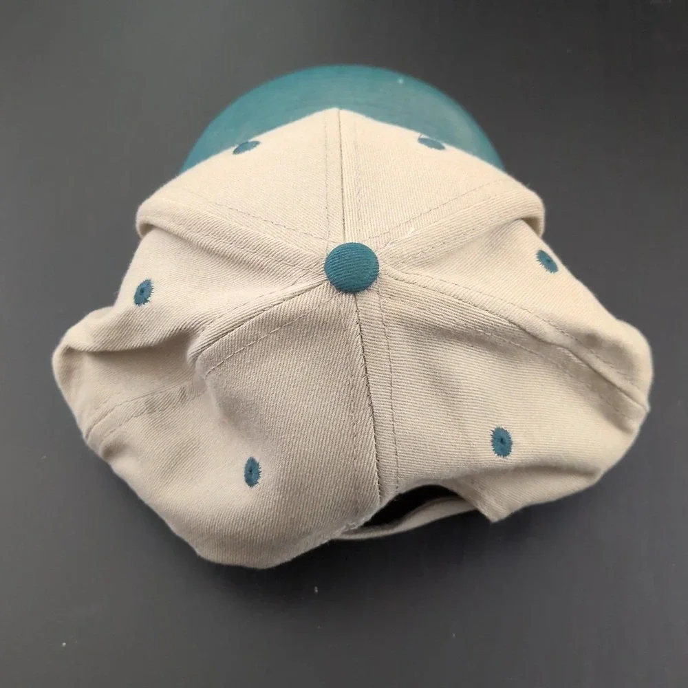 Head to Toe Raxil‎ Wheat Hat Beige Green Strapback Embroidered Farming Cap Hat